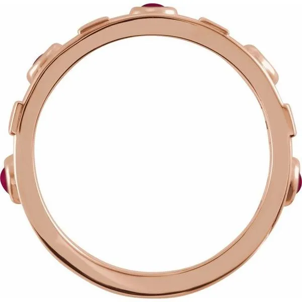 Accented Bezel-Set Cabochon Ring Image 2 J. Meredith Jewelers Delafield, WI