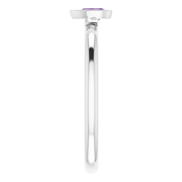 Family Stackable Bezel-Set Ring Image 4 Hopman Jewelers Elkhart, IN