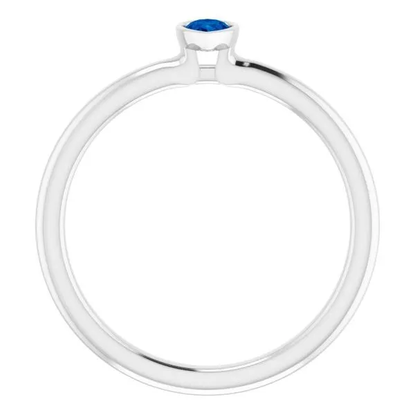 Family Stackable Bezel-Set Ring Image 2 J. Meredith Jewelers Delafield, WI