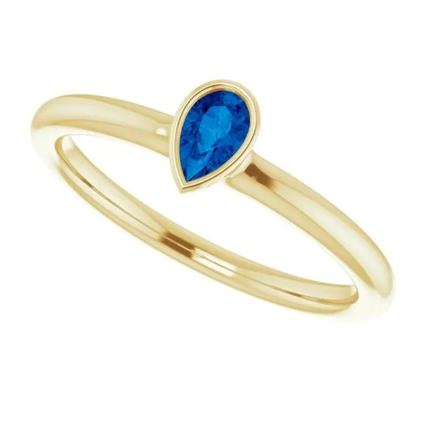 Family Stackable Bezel-Set Ring Image 5 J. Meredith Jewelers Delafield, WI