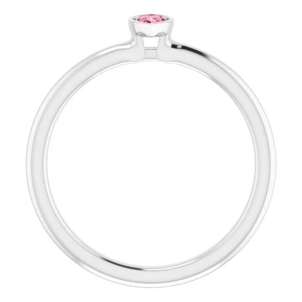 Family Stackable Bezel-Set Ring Image 2 James & Williams Jewelers Berwyn, IL