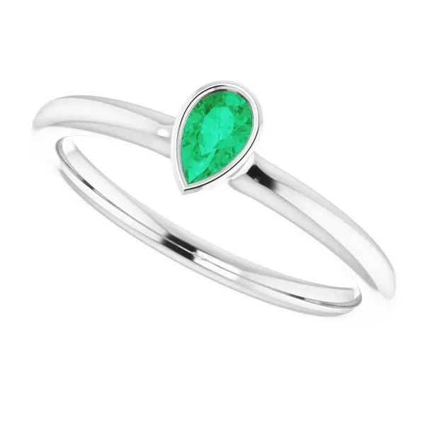 Family Stackable Bezel-Set Ring Image 5 James & Williams Jewelers Berwyn, IL