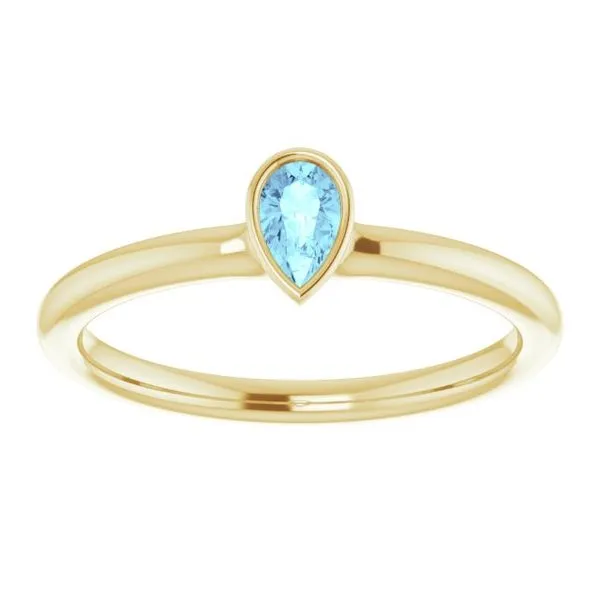 Family Stackable Bezel-Set Ring Image 3 Hopman Jewelers Elkhart, IN