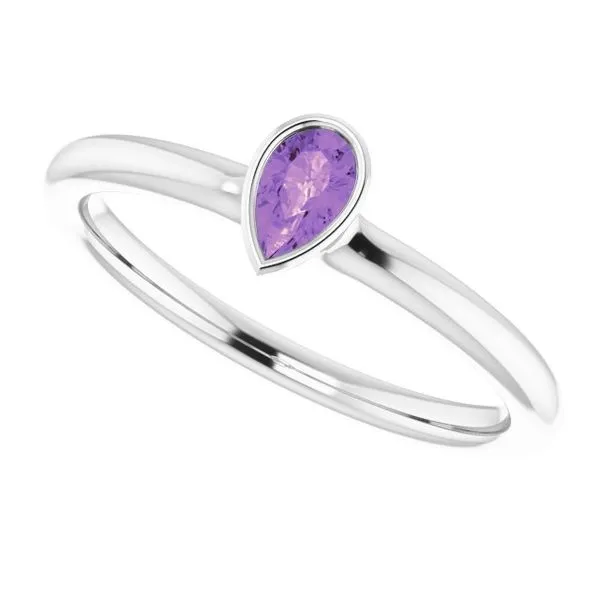 Family Stackable Bezel-Set Ring Image 5 Hopman Jewelers Elkhart, IN