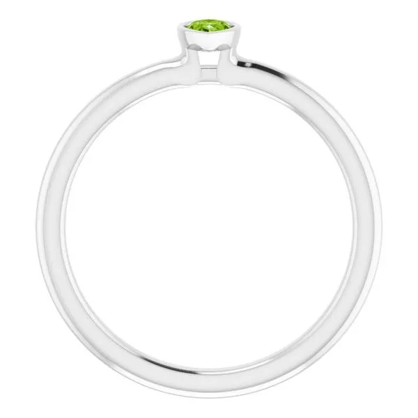 Family Stackable Bezel-Set Ring Image 2 Rasmussen Jewelers Spanish Fork, UT