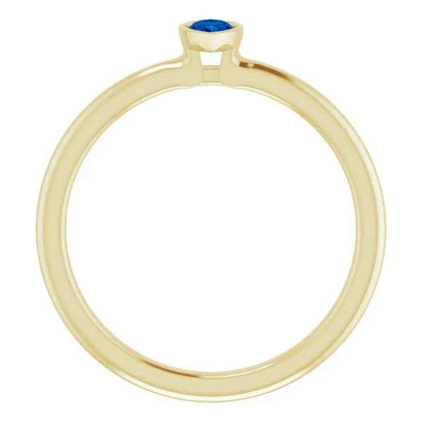 Family Stackable Bezel-Set Ring Image 2 Hopman Jewelers Elkhart, IN