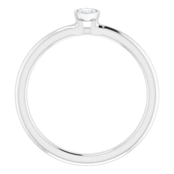 Family Stackable Bezel-Set Ring Image 2 Rasmussen Jewelers Spanish Fork, UT