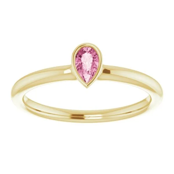 Family Stackable Bezel-Set Ring Image 3 James Wolf Jewelers Mason, OH