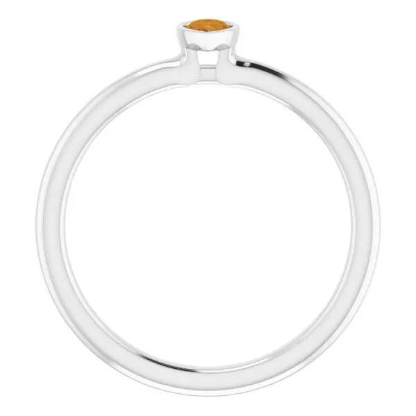 Family Stackable Bezel-Set Ring Image 2 Jewelry Design Studio Jensen Beach, FL