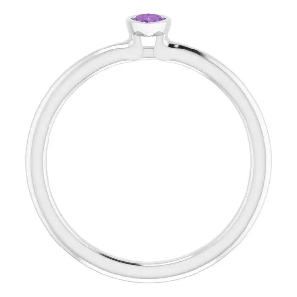 Family Stackable Bezel-Set Ring Image 2 Boyd Jewelers Wesley Chapel, FL