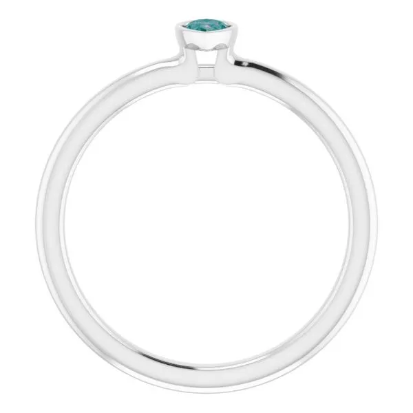 Family Stackable Bezel-Set Ring Image 2 Atlanta West Jewelry Douglasville, GA