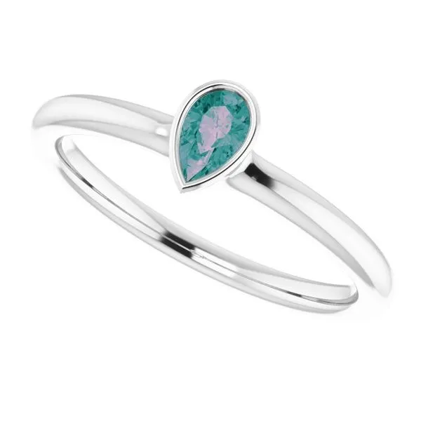 Family Stackable Bezel-Set Ring Image 5 Atlanta West Jewelry Douglasville, GA