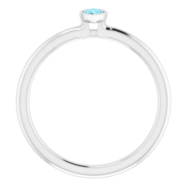 Family Stackable Bezel-Set Ring Image 2 M. J. Thomas Jewelers, Ltd. Stratford, CT