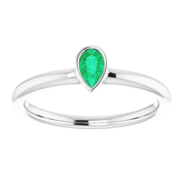 Family Stackable Bezel-Set Ring Image 3 Bauble Patch Jewelers Comstock Park, MI