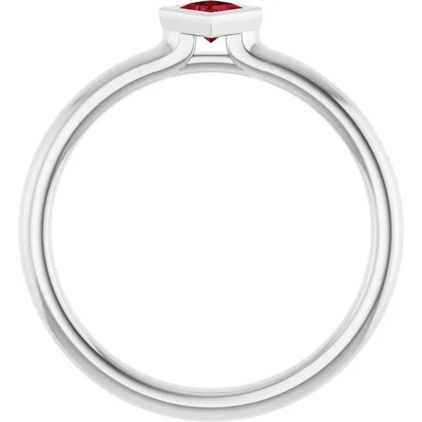 Family Stackable Bezel-Set Ring Image 2 Hopman Jewelers Elkhart, IN