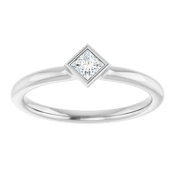 Family Stackable Bezel-Set Ring Image 3 Jewelry Design Studio Jensen Beach, FL