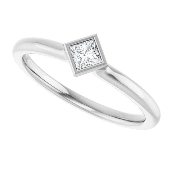 Family Stackable Bezel-Set Ring Image 5 Jewelry Design Studio Jensen Beach, FL