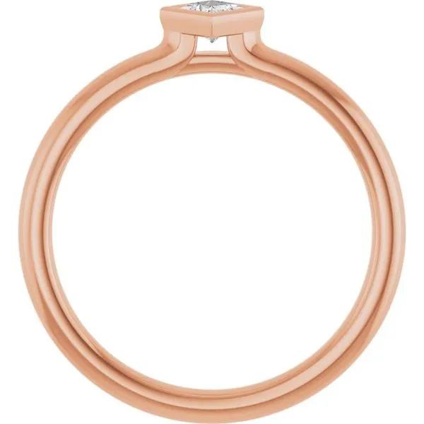 Family Stackable Bezel-Set Ring Image 2 Rick's Jewelers California, MD