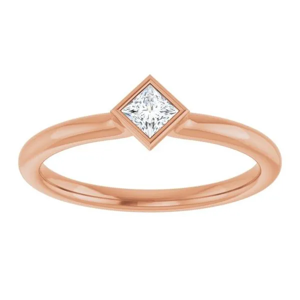 Family Stackable Bezel-Set Ring Image 3 Rick's Jewelers California, MD