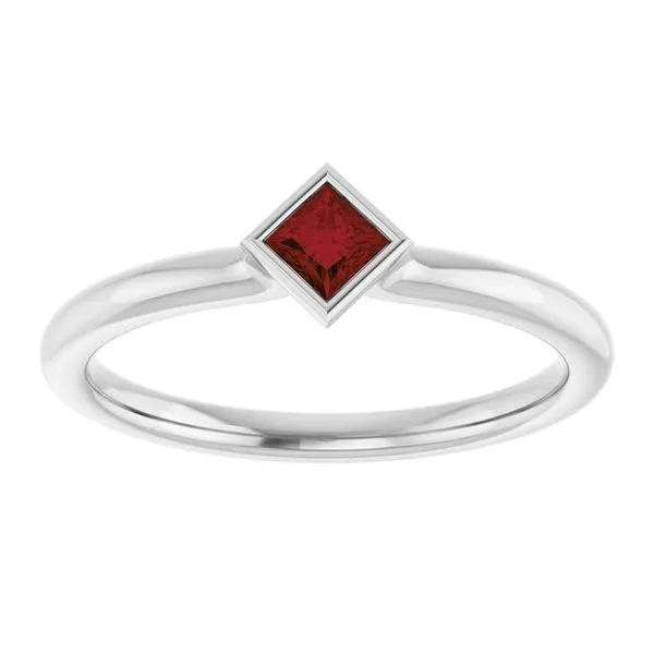 Family Stackable Bezel-Set Ring Image 3 Rasmussen Jewelers Spanish Fork, UT