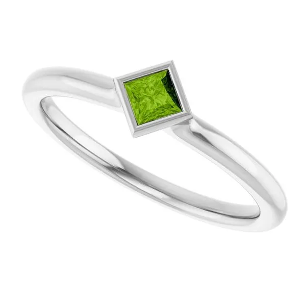 Family Stackable Bezel-Set Ring Image 5 Arnold's Jewelry and Gifts Logansport, IN