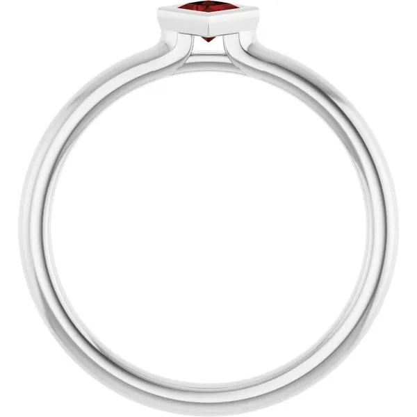 Family Stackable Bezel-Set Ring Image 2 Rasmussen Jewelers Spanish Fork, UT