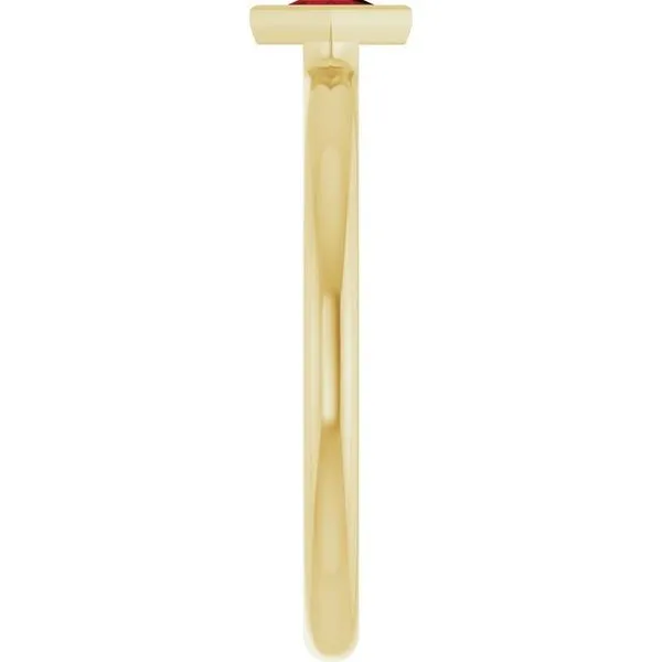 Family Stackable Bezel-Set Ring Image 4 Hopman Jewelers Elkhart, IN