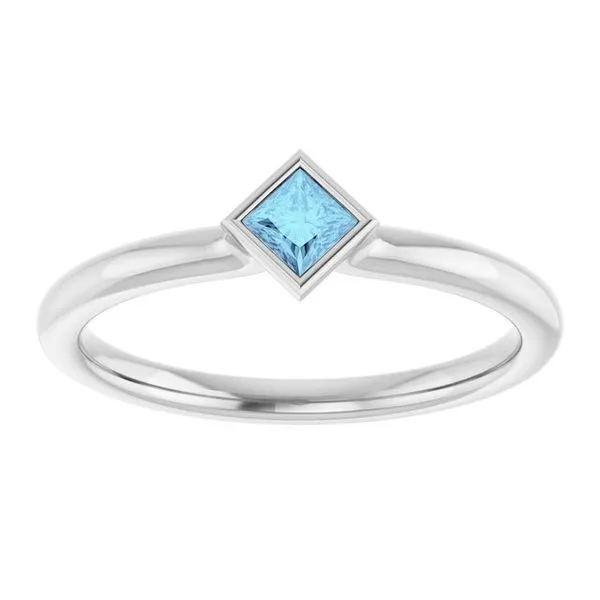 Family Stackable Bezel-Set Ring Image 3 M. J. Thomas Jewelers, Ltd. Stratford, CT