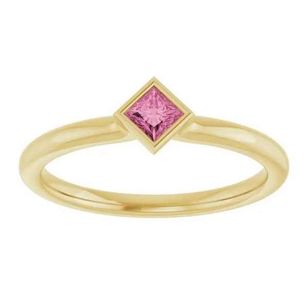 Family Stackable Bezel-Set Ring Image 3 Rasmussen Jewelers Spanish Fork, UT