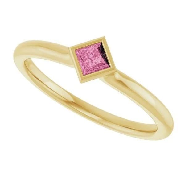 Family Stackable Bezel-Set Ring Image 5 Rasmussen Jewelers Spanish Fork, UT