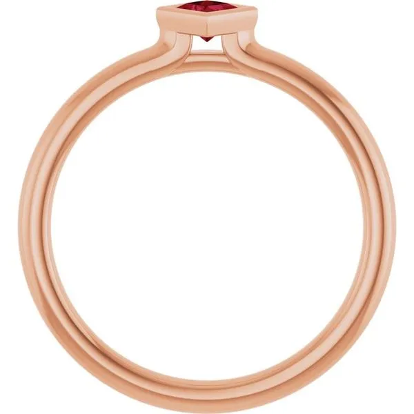 Family Stackable Bezel-Set Ring Image 2 Hopman Jewelers Elkhart, IN