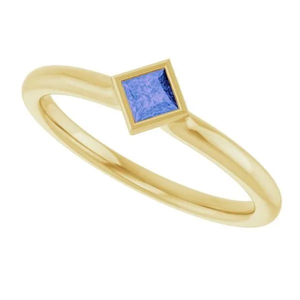 Family Stackable Bezel-Set Ring Image 5 Hopman Jewelers Elkhart, IN