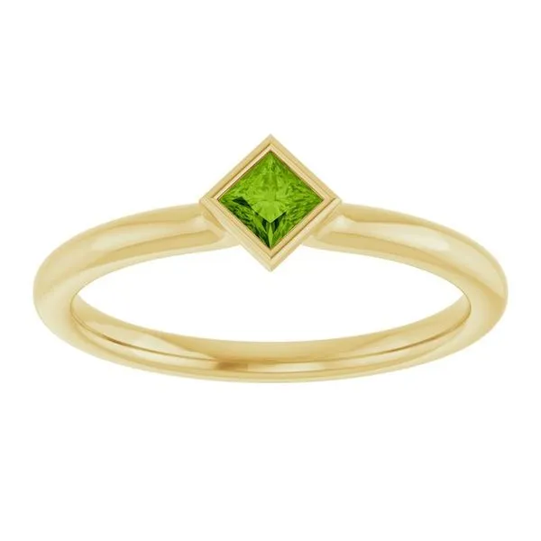 Family Stackable Bezel-Set Ring Image 3 J. Meredith Jewelers Delafield, WI