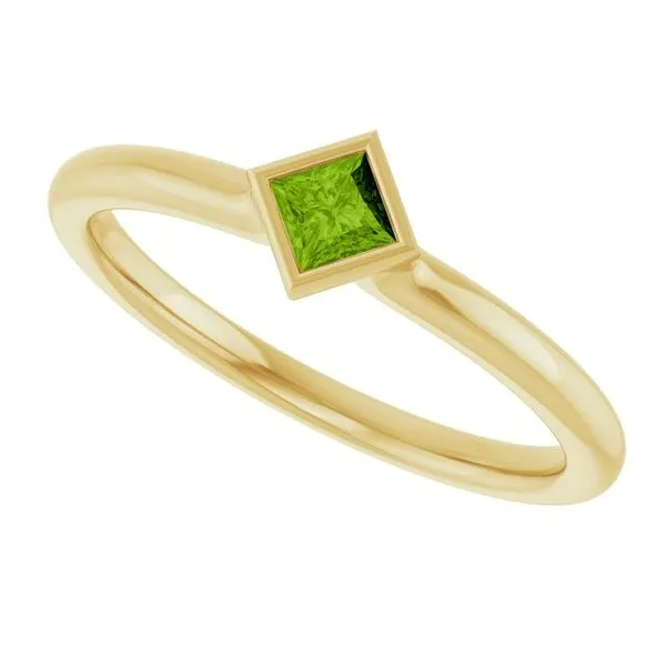 Family Stackable Bezel-Set Ring Image 5 Hopman Jewelers Elkhart, IN