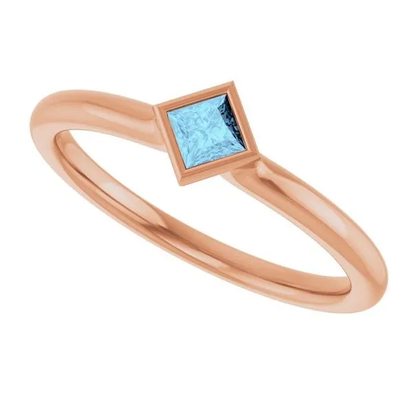 Family Stackable Bezel-Set Ring Image 5 Arlene's Fine Jewelry Vidalia, GA