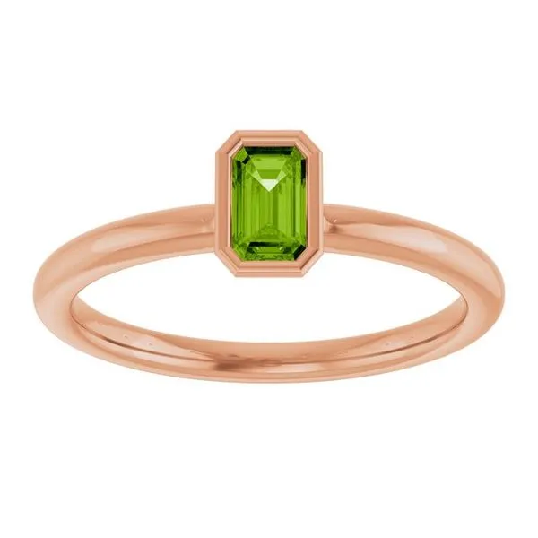 Family Stackable Bezel-Set Ring Image 3 J. Meredith Jewelers Delafield, WI