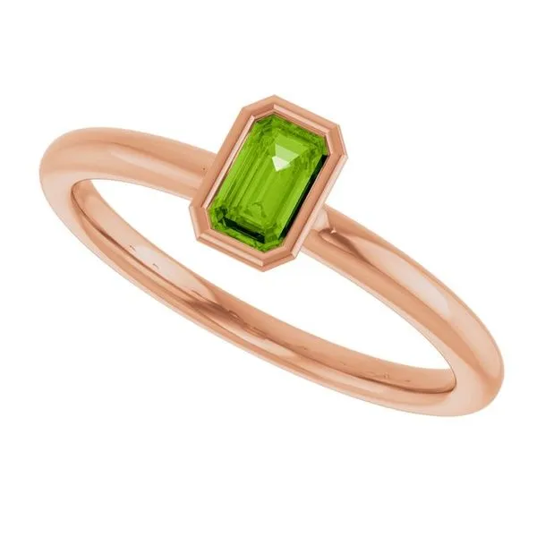 Family Stackable Bezel-Set Ring Image 5 Hopman Jewelers Elkhart, IN