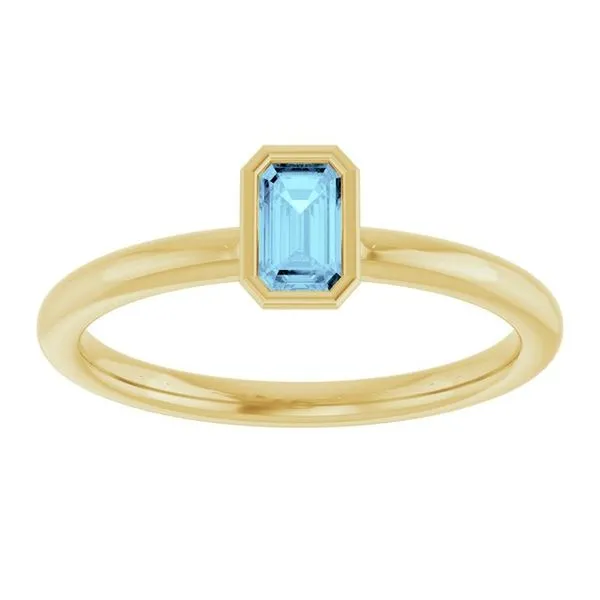 Family Stackable Bezel-Set Ring Image 3 Rasmussen Jewelers Spanish Fork, UT