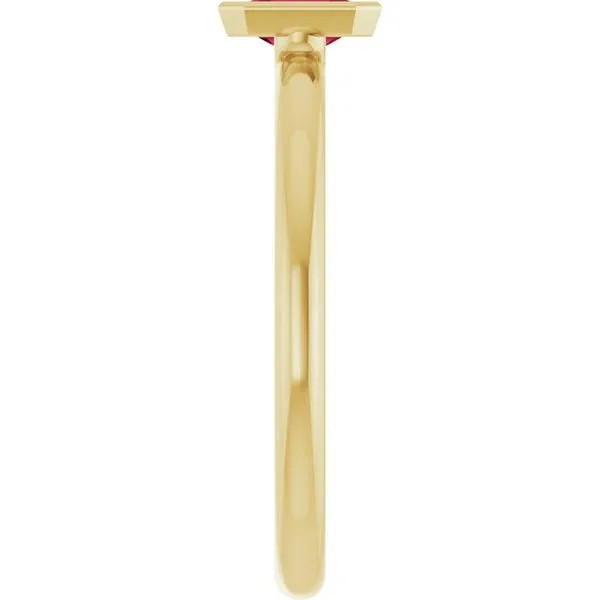 Family Stackable Bezel-Set Ring Image 4 J. Meredith Jewelers Delafield, WI