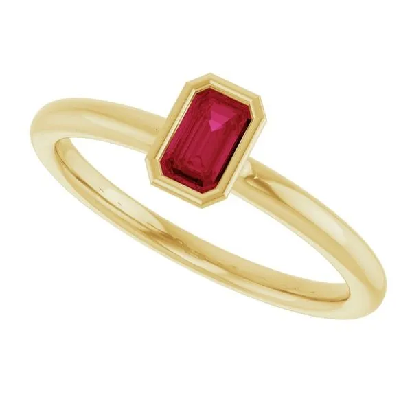 Family Stackable Bezel-Set Ring Image 5 Jewelry Design Studio Jensen Beach, FL