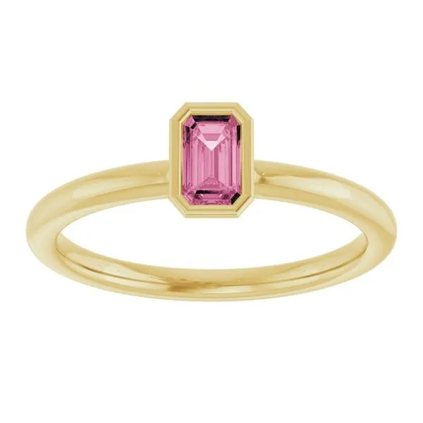 Family Stackable Bezel-Set Ring Image 3 Hopman Jewelers Elkhart, IN