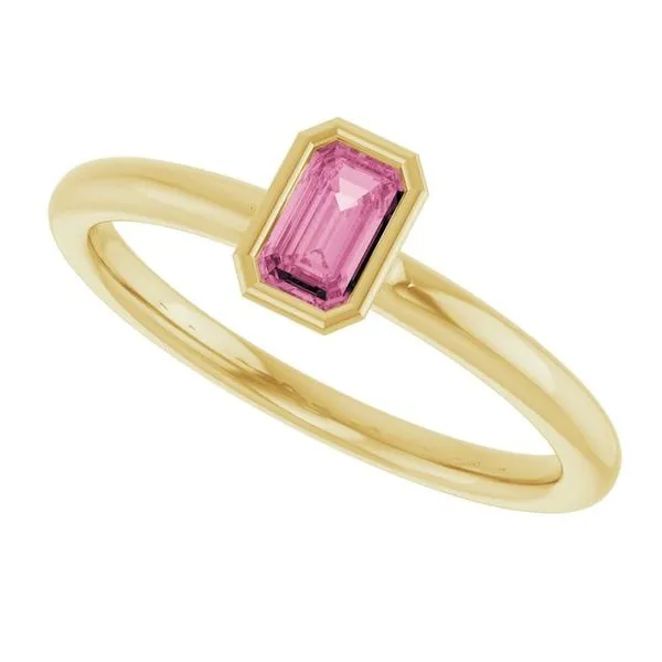 Family Stackable Bezel-Set Ring Image 5 Rick's Jewelers California, MD