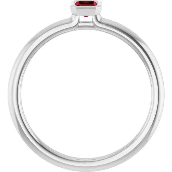 Family Stackable Bezel-Set Ring Image 2 Atlanta West Jewelry Douglasville, GA