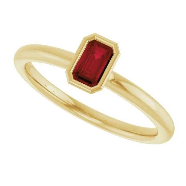 Family Stackable Bezel-Set Ring Image 5 Cherry Street Jewelers Tulsa, OK