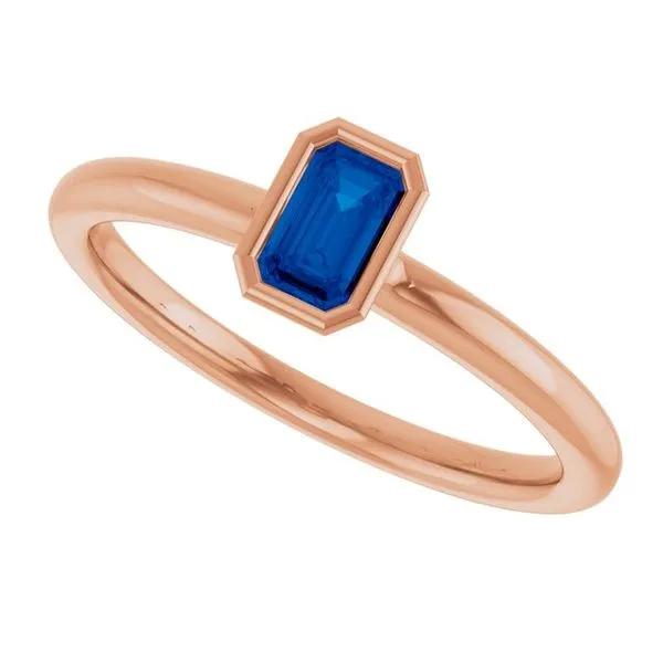 Family Stackable Bezel-Set Ring Image 5 Cravens & Lewis Jewelers Georgetown, KY