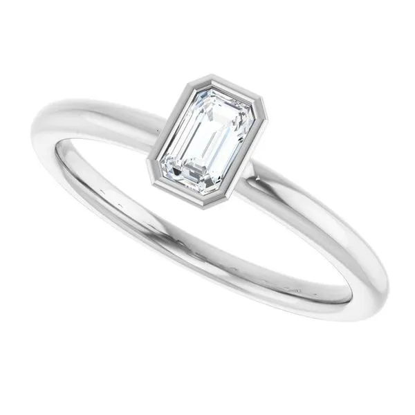 Family Stackable Bezel-Set Ring Image 5 J. Meredith Jewelers Delafield, WI