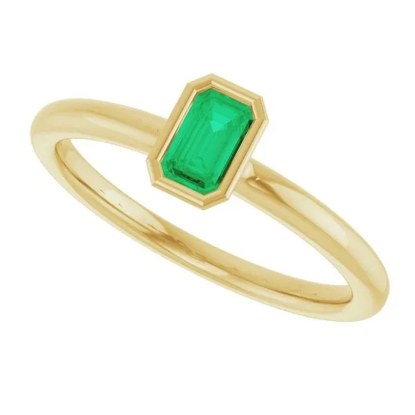Family Stackable Bezel-Set Ring Image 5 Rick's Jewelers California, MD