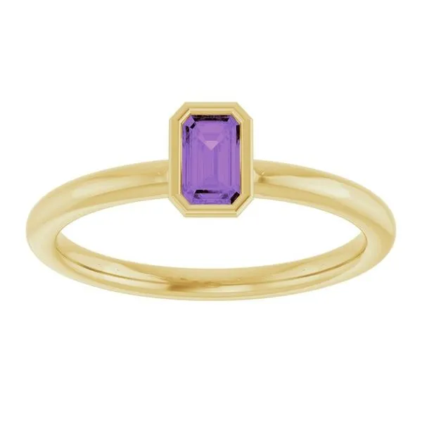 Family Stackable Bezel-Set Ring Image 3 Hopman Jewelers Elkhart, IN