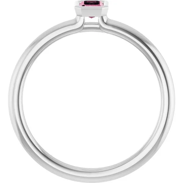 Family Stackable Bezel-Set Ring Image 2 J. Meredith Jewelers Delafield, WI