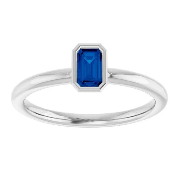 Family Stackable Bezel-Set Ring Image 3 Comstock Jewelers Edmonds, WA